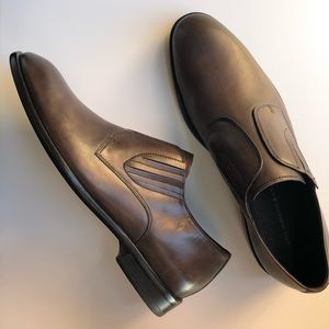 John Varvatos NYC Slit Leather Derby NWOT